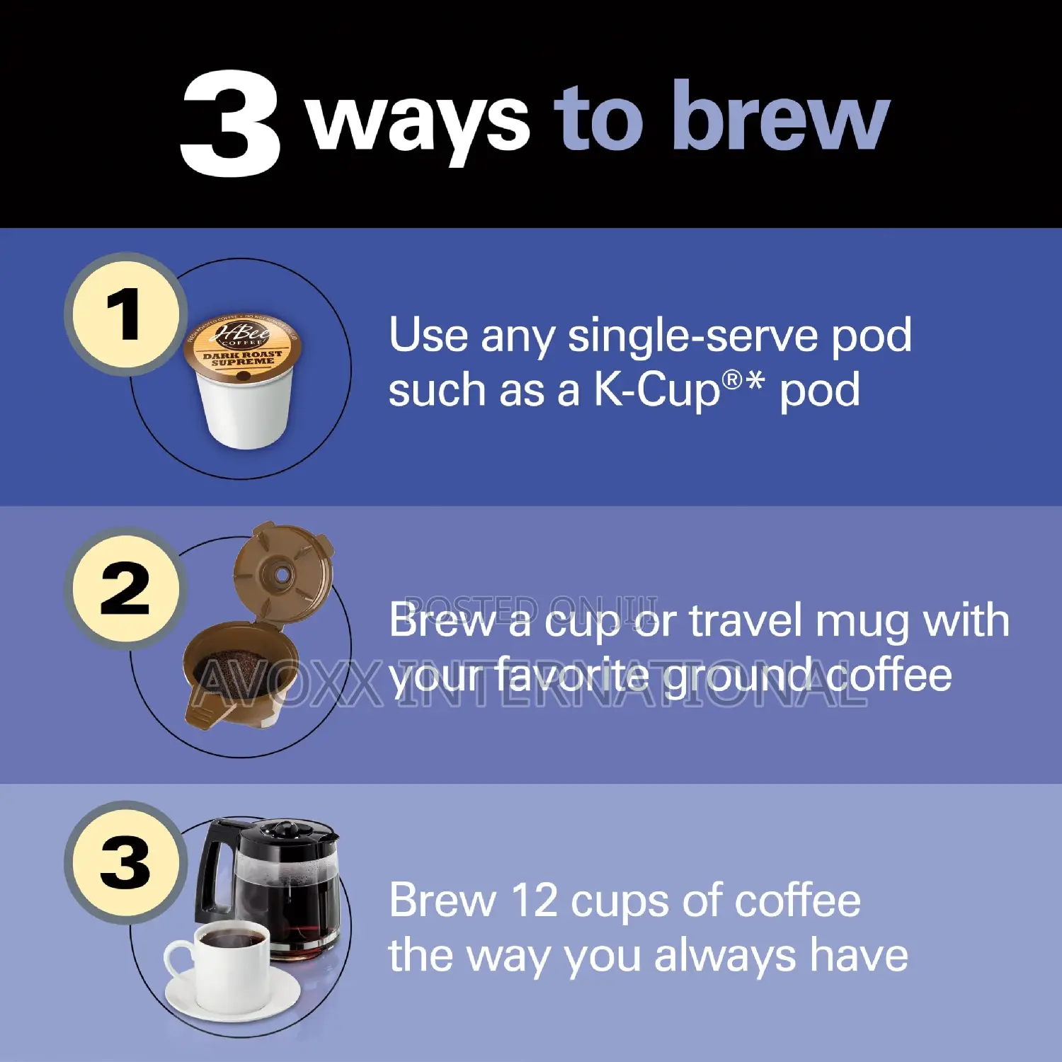 Hamilton Beach Flexbrew Trio Coffee Maker,Stainless,49966/76