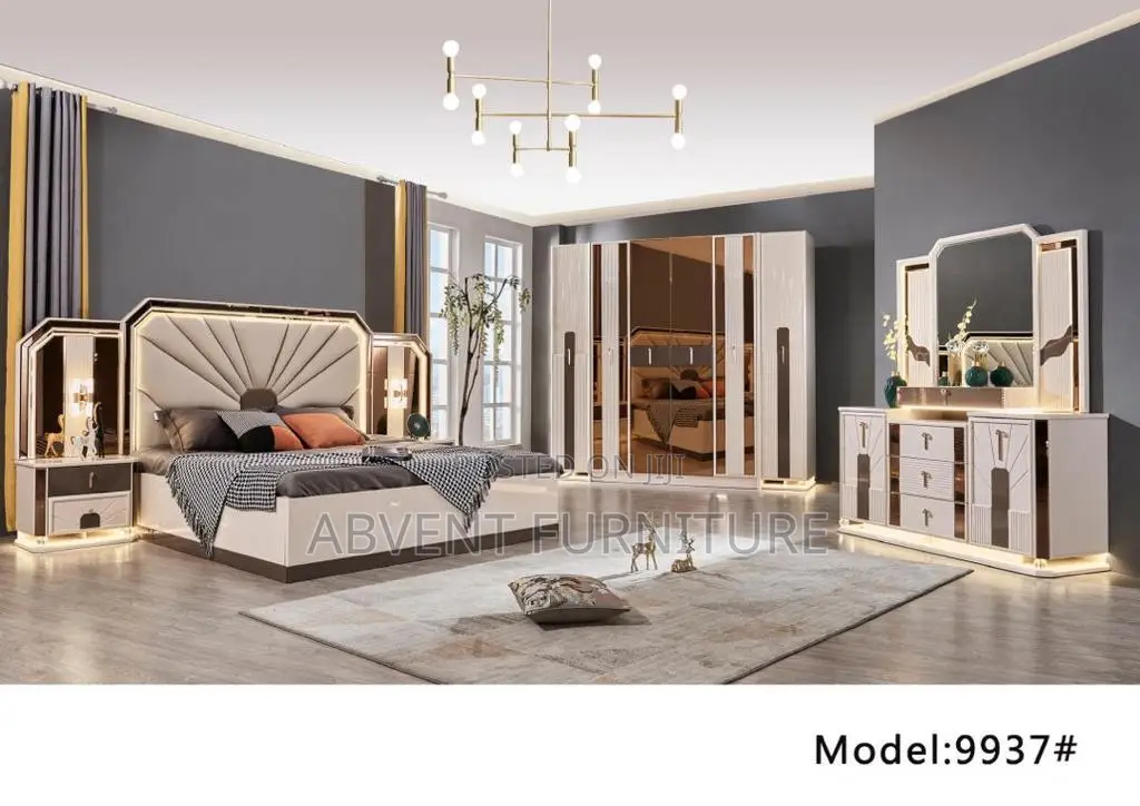 Luxurious Bed, Wardrobe and Dresser