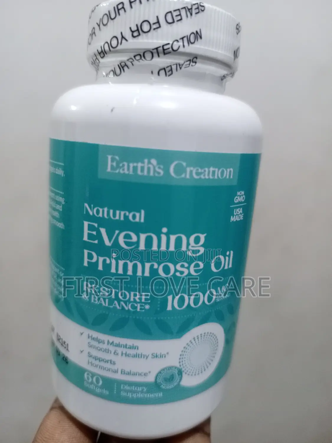 Earth's Creation Natural Evening Primrose Oil 1000mg