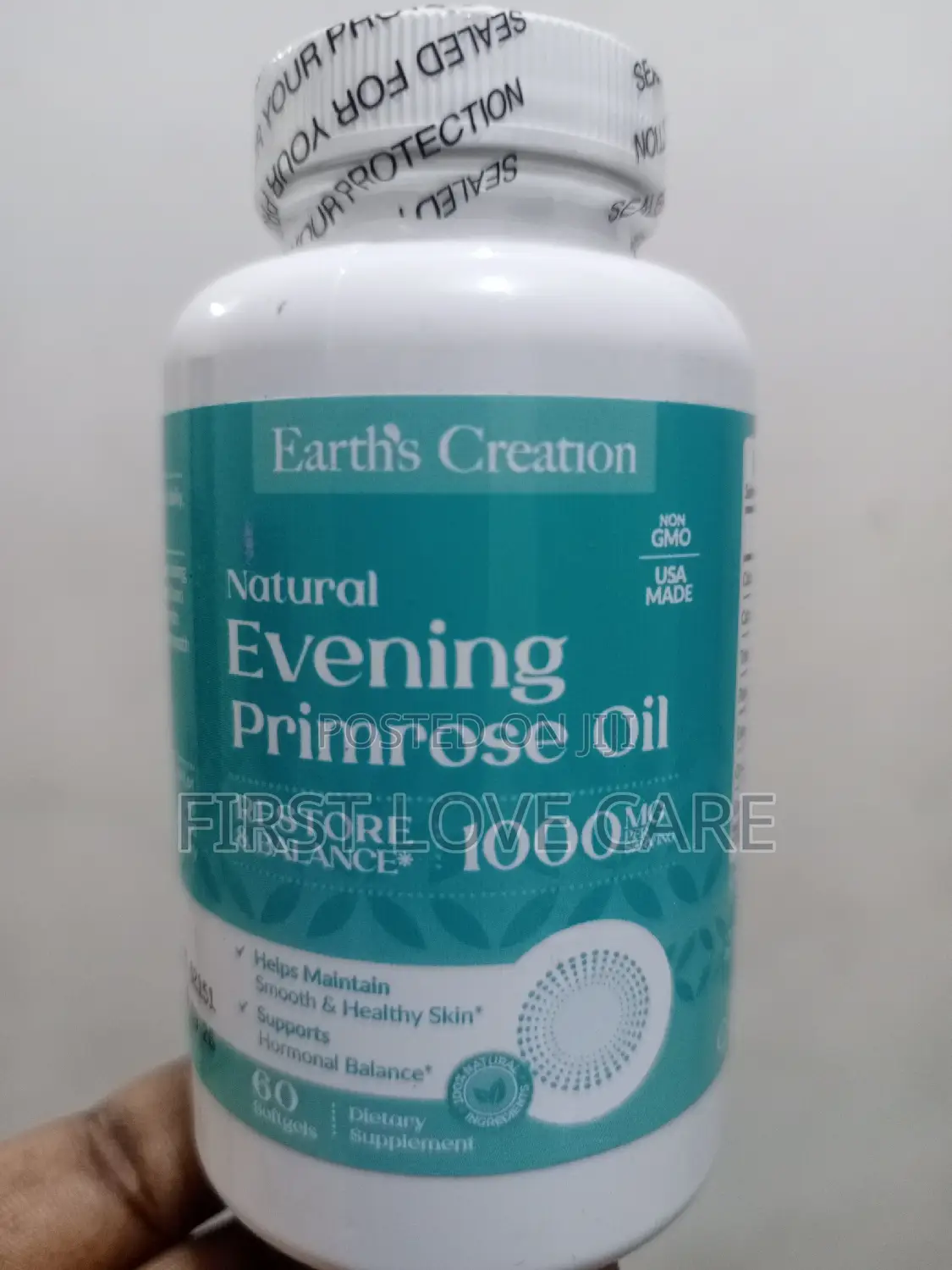 Earth's Creation Natural Evening Primrose Oil 1000mg
