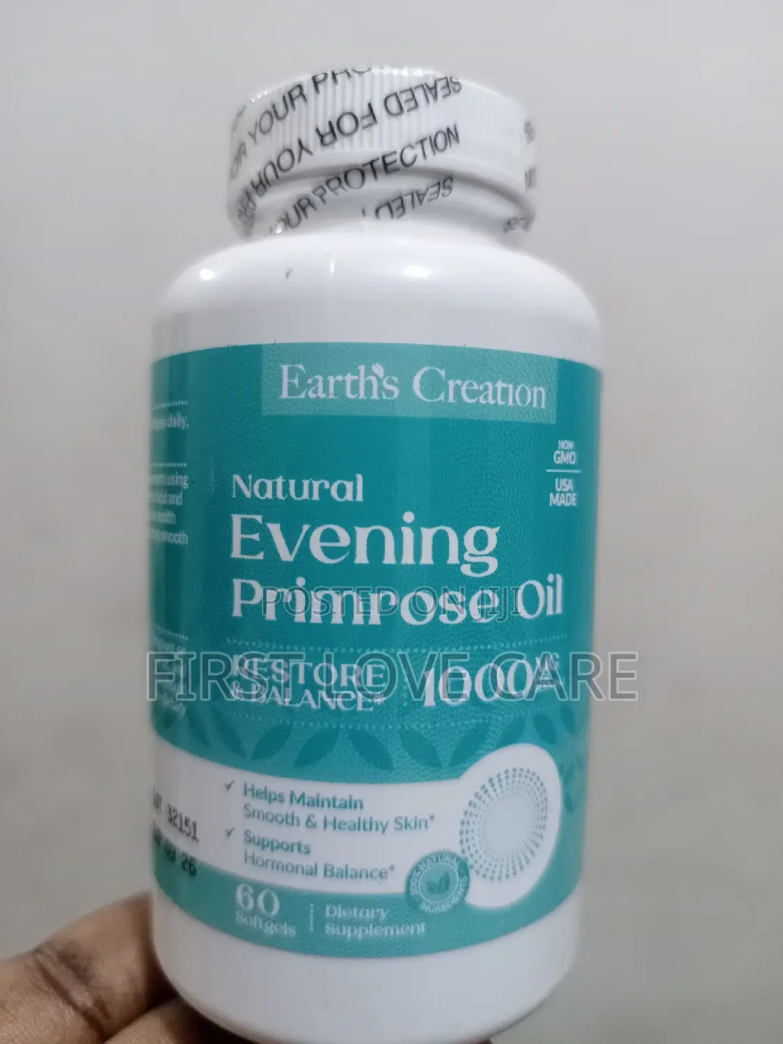 Earth's Creation Natural Evening Primrose Oil 1000mg