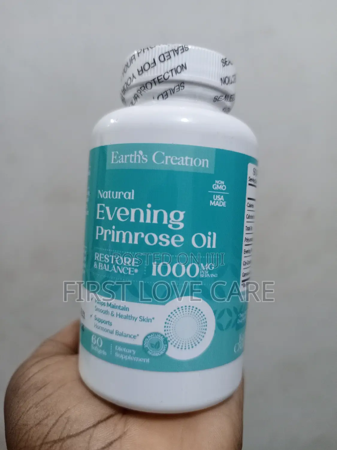 Earth's Creation Natural Evening Primrose Oil 1000mg