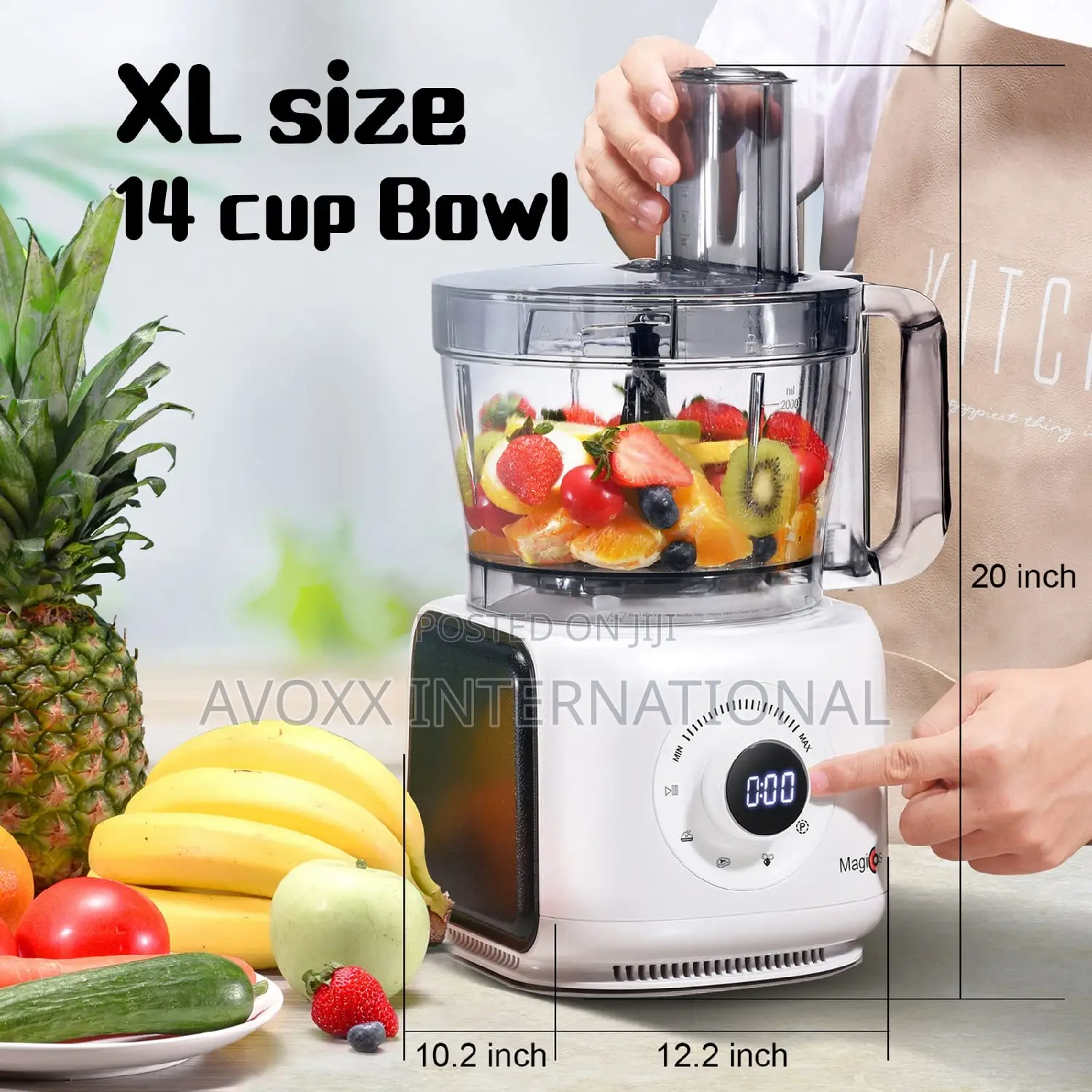 MAGICCOS New 7-in-1 Large Digital Food Processor/Fp416a