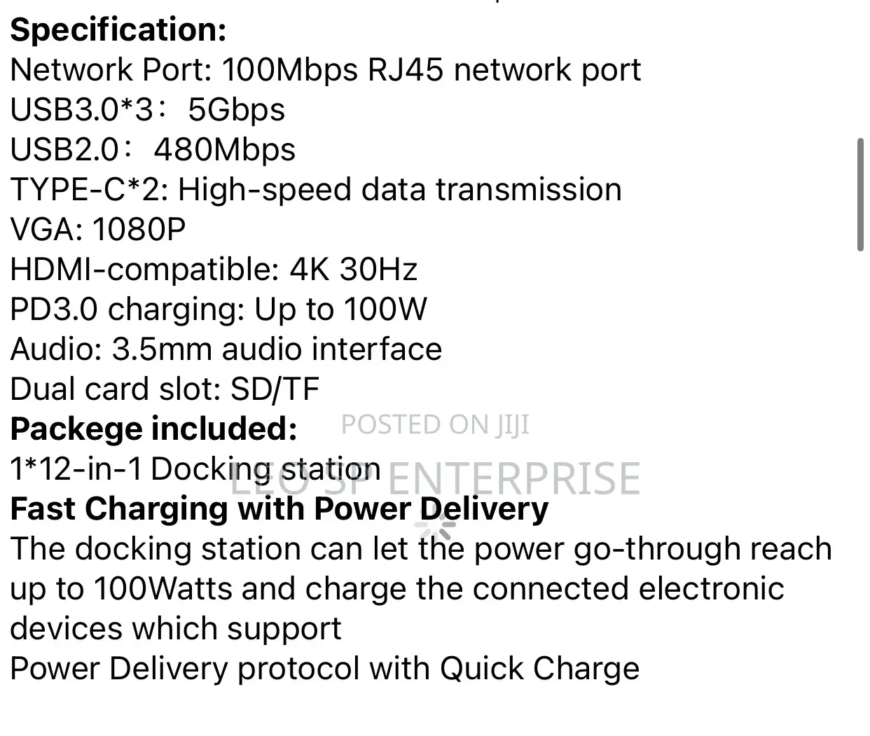 12 in 1 Docking Station