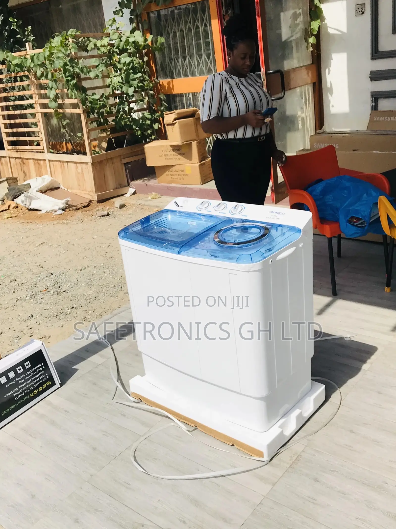 Original Nasco Topload 8kg Semiautomatic Washingmachine