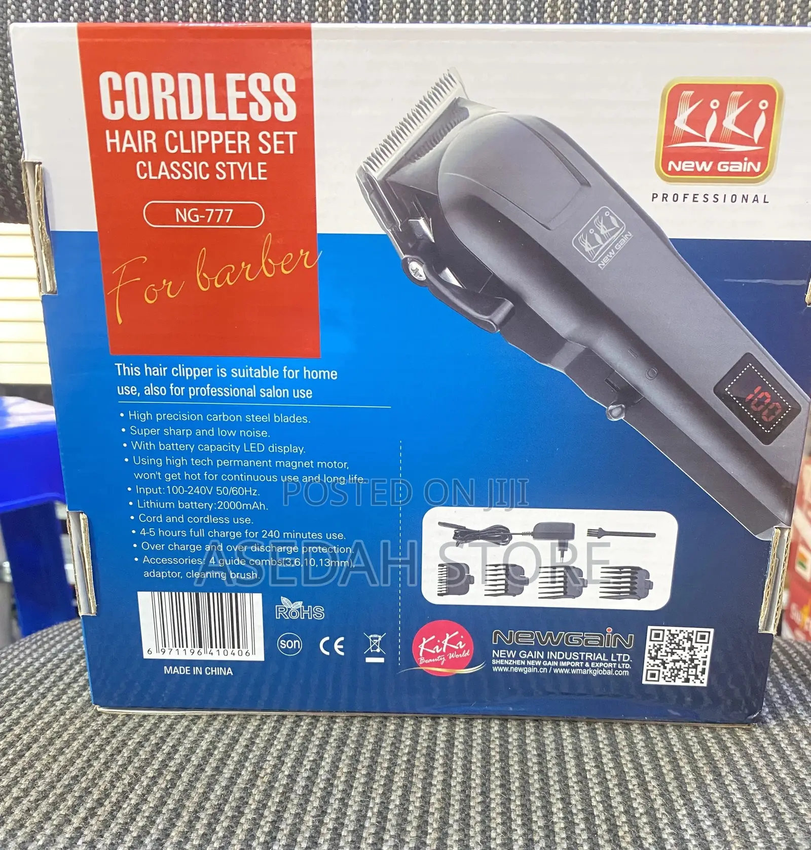 Professional Cordless Hair Clipper Kiki
