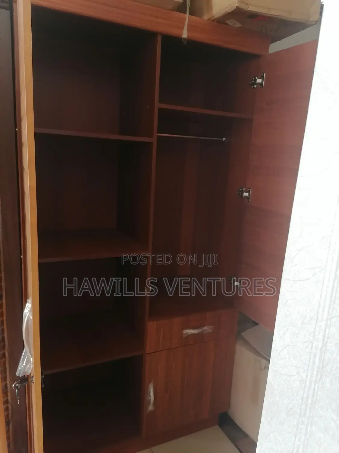 2 in 1 Wood Wardrobe