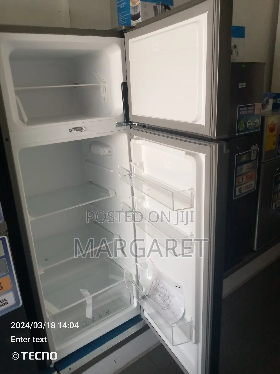 Nasco 209 Littres Double Door Fridge