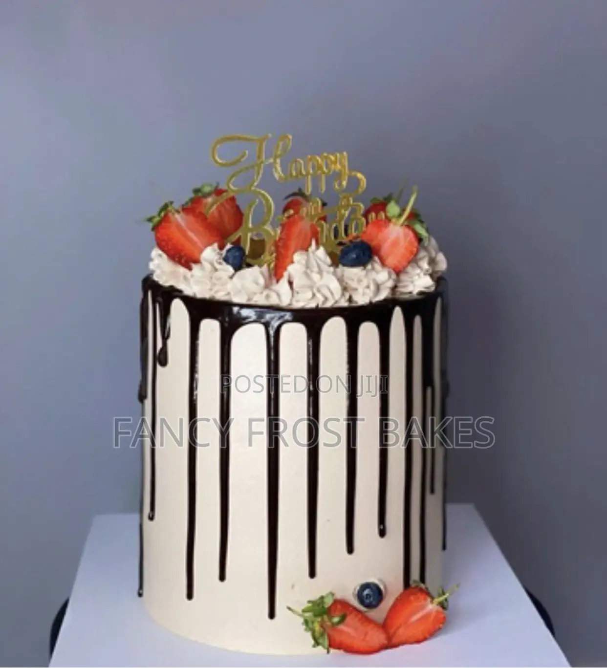 Birthday Cake With Fruits