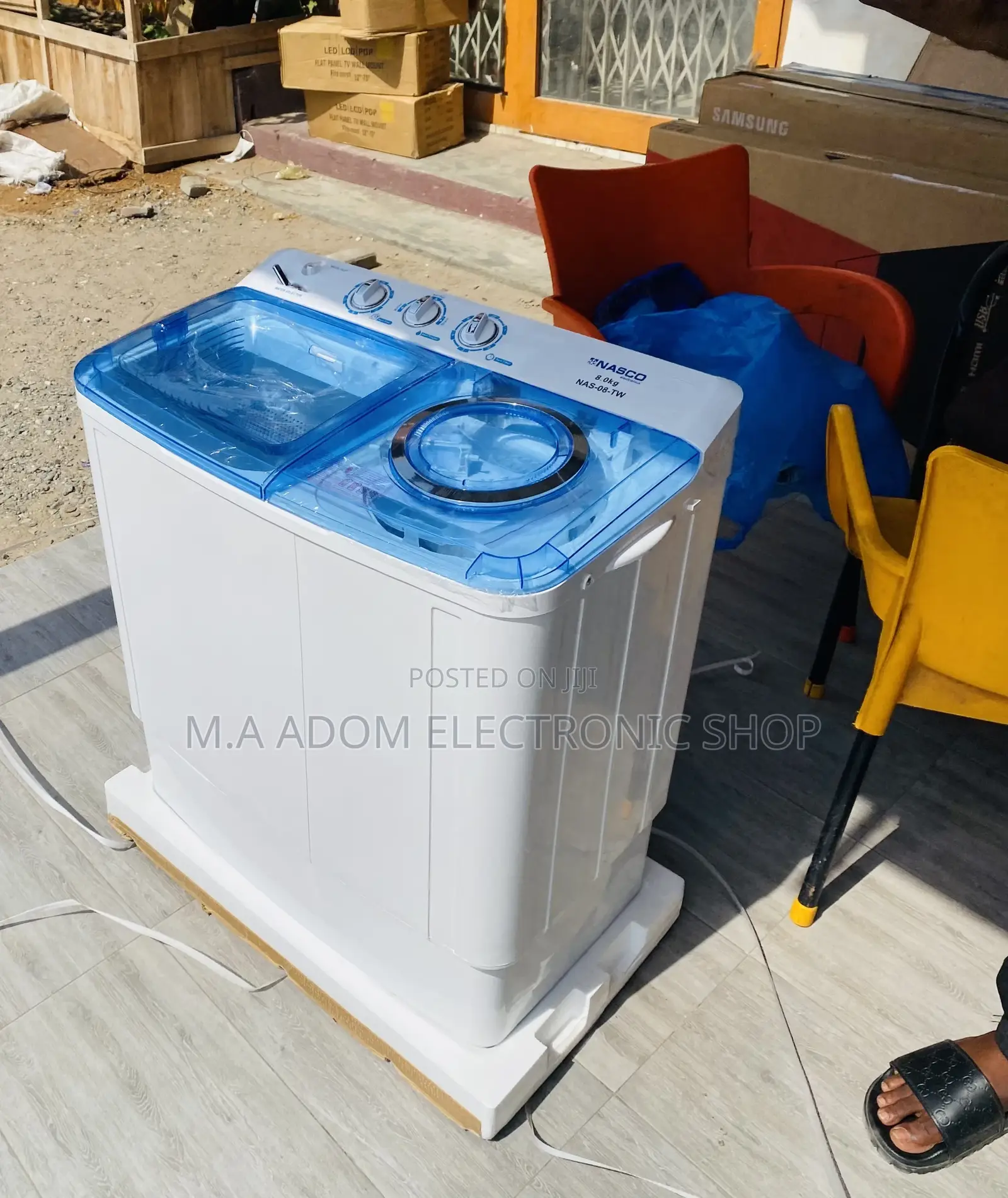Energy Efficient Nasco 8kg Twin Tub Electric Washing Machine