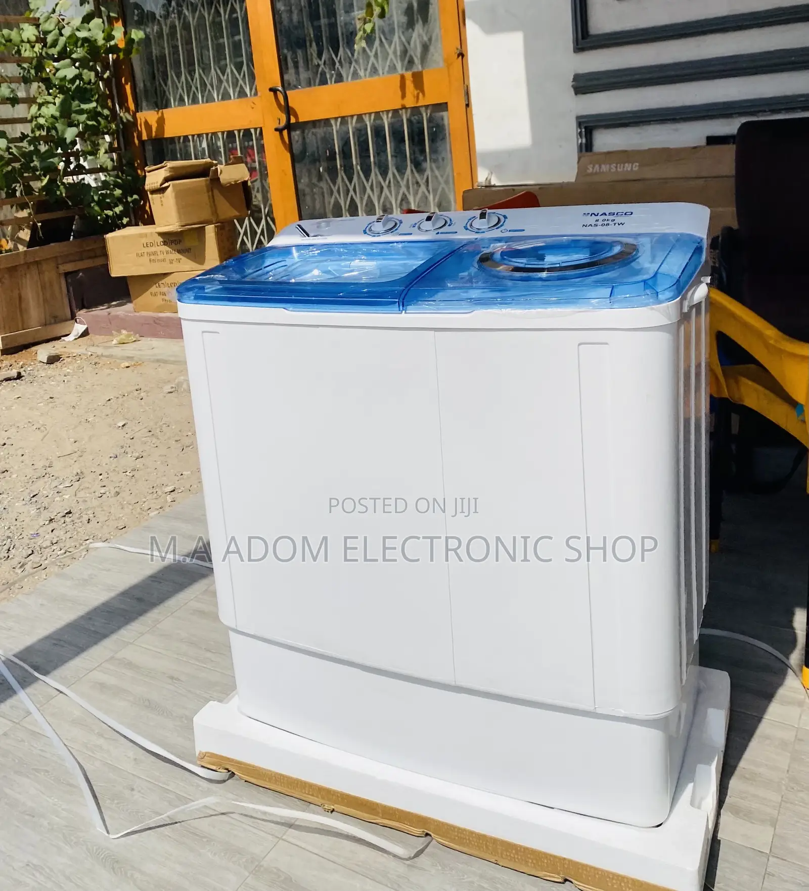 Nasco 8kg Twin Tub Electric Washing Machine.