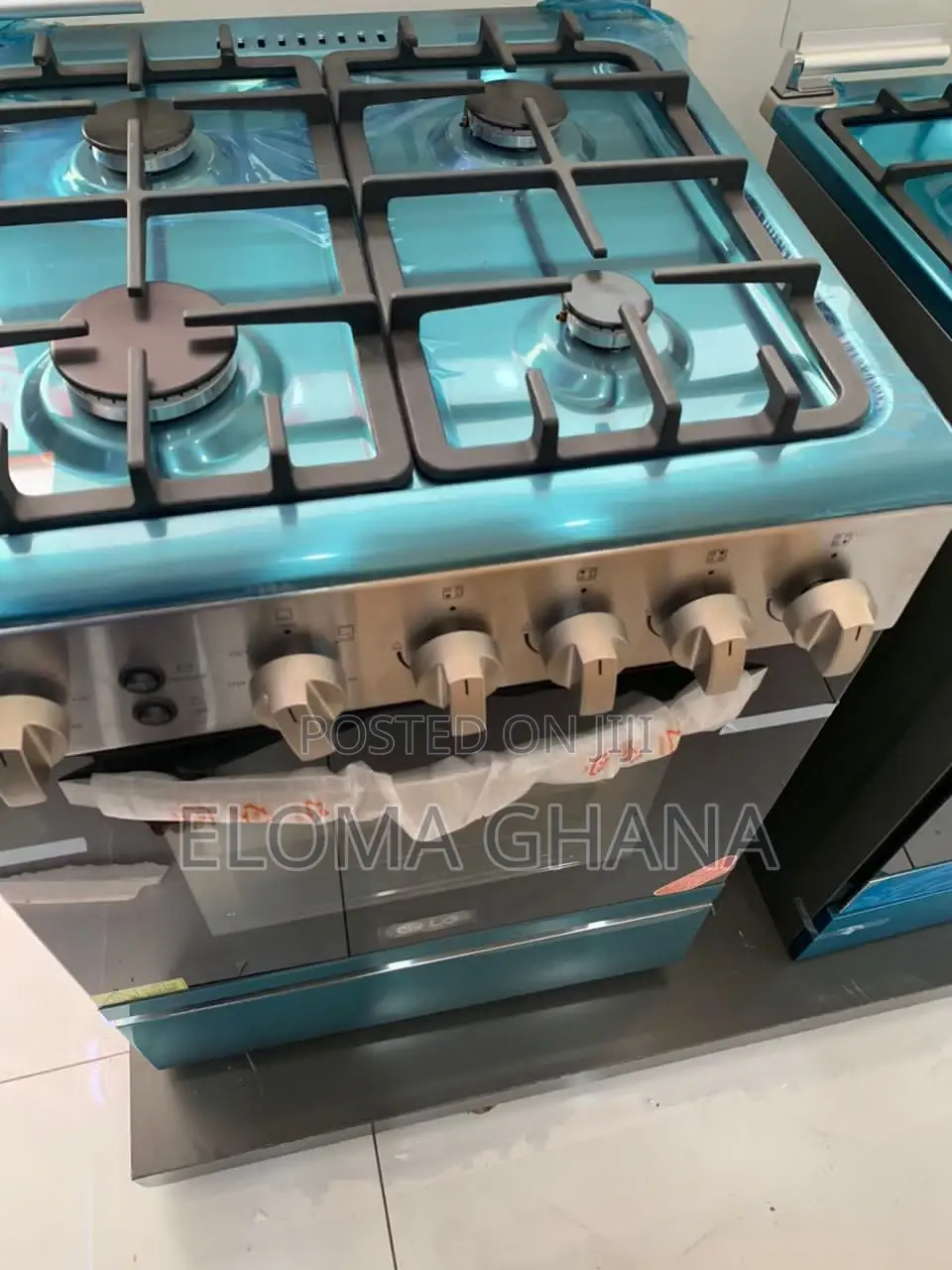 Superb LG 4 Burner Gas Cooker W/ Grill, Removable Door Glass