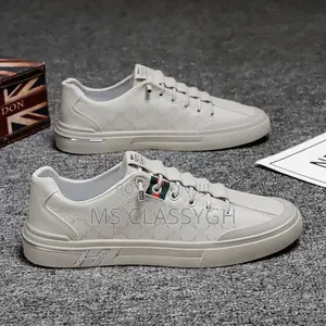Men's Leather Sneakers, Versatile Casual Shoes, Fashionable