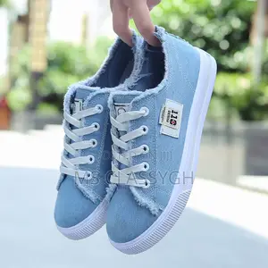 Unisex Pattern Canvas Sneakers, Casual Shoes Lace-Up Flat Sh