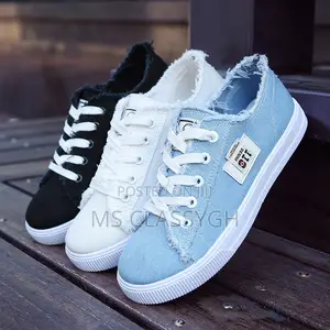 Unisex Pattern Canvas Sneakers, Casual Shoes Lace-Up Flat Sh