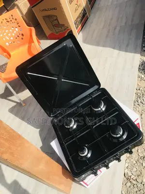 Black Yucel Tabletop 4 Gas Cooker Available