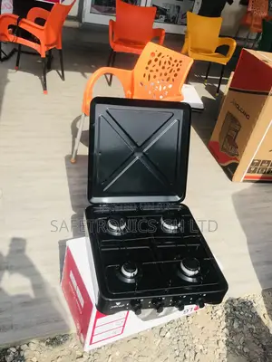 Original 4 Gas Cooker Black Tabletop Yucel