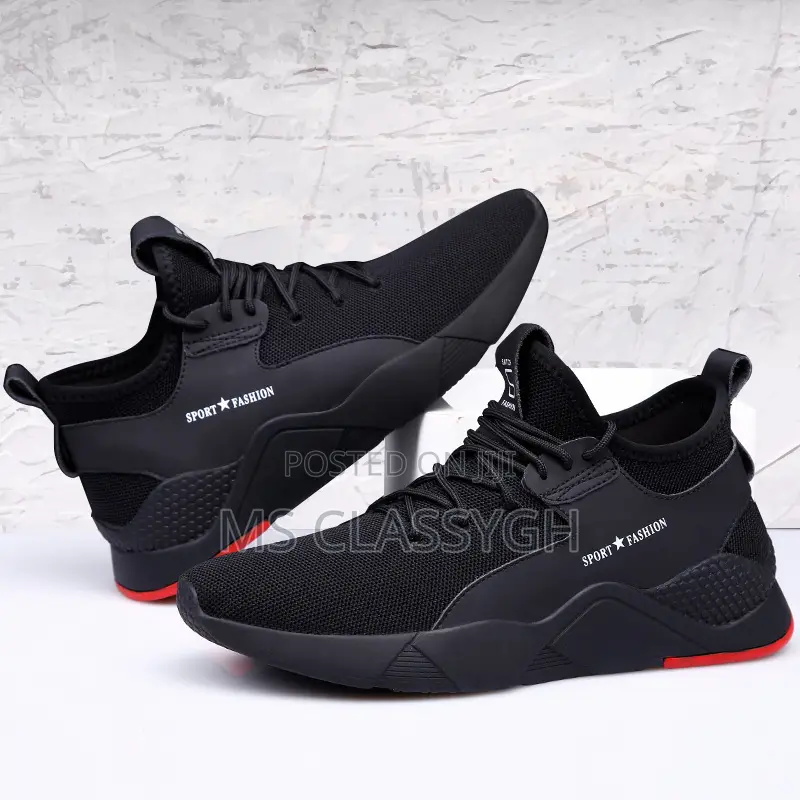 Men's Sports Shoes Breathable Flying Woven Soft Sole Mesh Ca