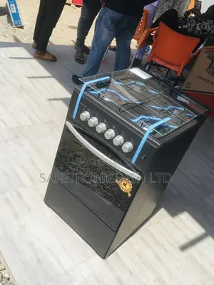 Glass Lid 4 Gas Cooker Oven With Grill 50x50 Volcano