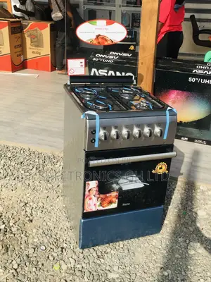 4 Gas Cooker Oven With Grill Volcano 50x60 Glass Lid