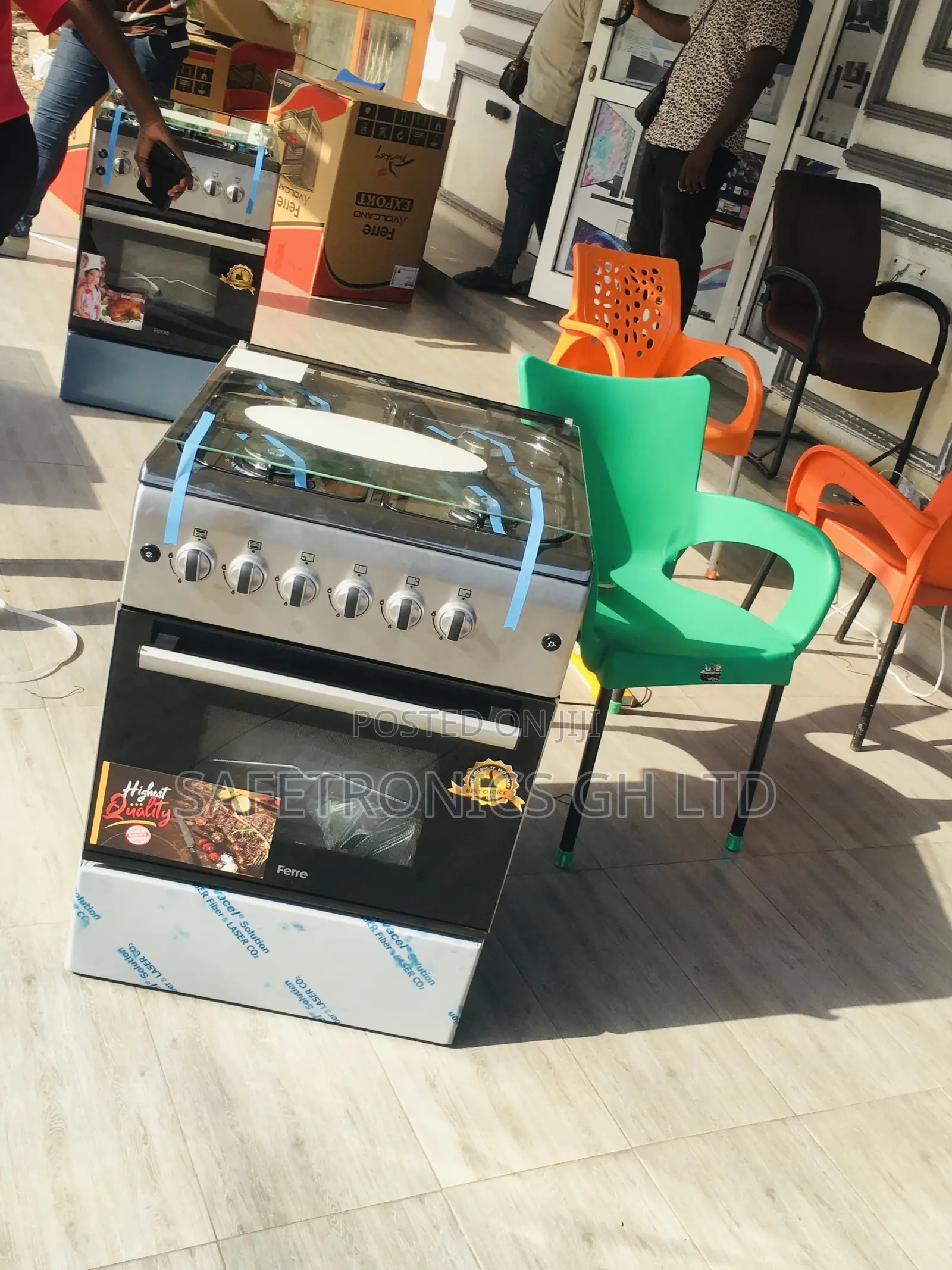 60x60 Oven With Grill Ferre 4 Gas Cooker Glass Lid