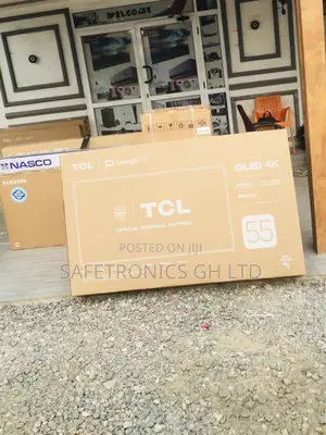 Glossy Electric TCL C635 Black 55 Inches Qled Smart Tv