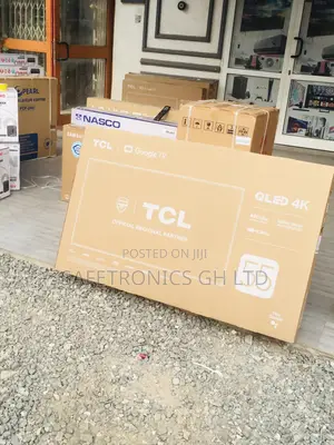 Black Glossy 4k Tcl C635 Qled HDR 55 Inches Electric Tv