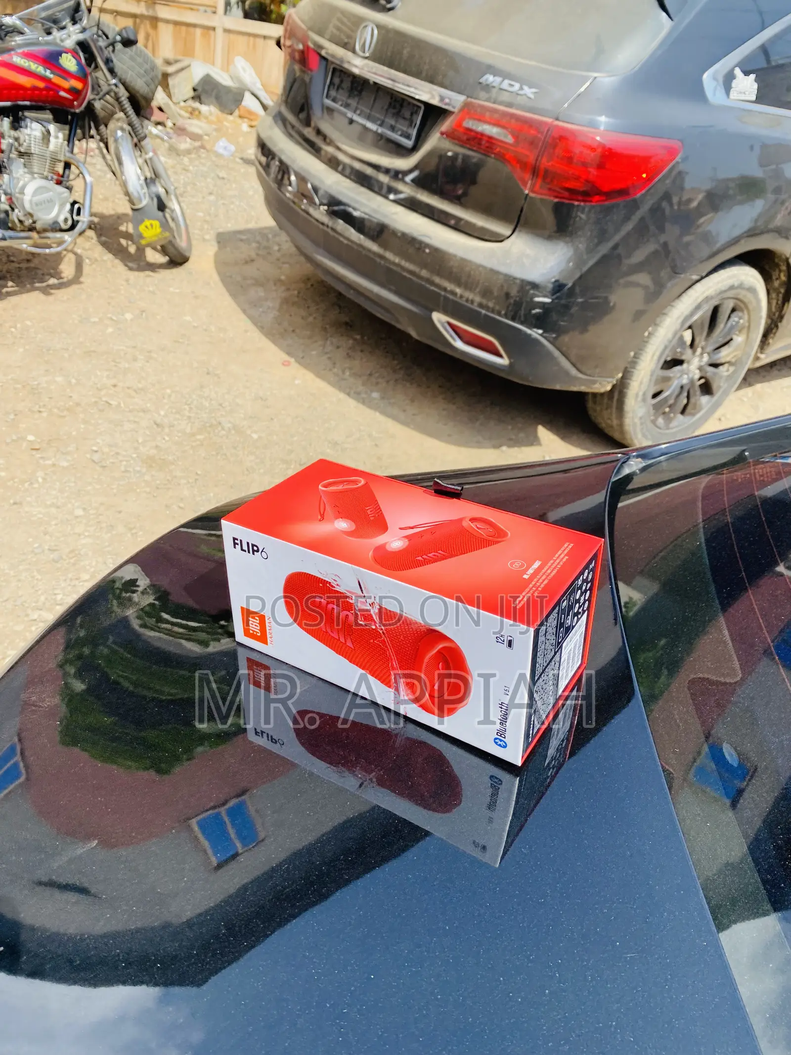 Authentic JBL Flip 6 Portable Speaker(Red).