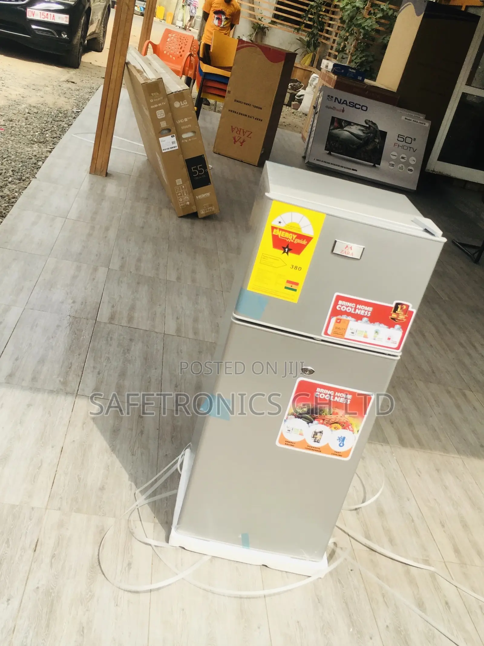 Doubledoor Gray Zara-14tm Lastest Topfreezer Fridge
