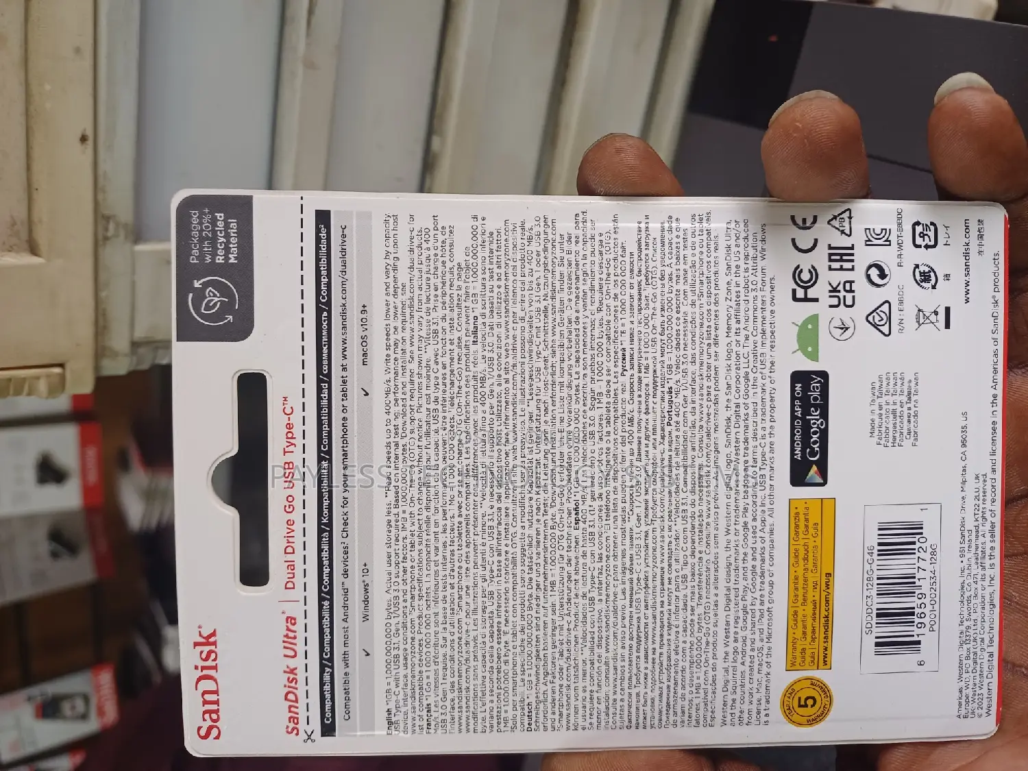Sandisk Type C 128gb Dual Pendrives