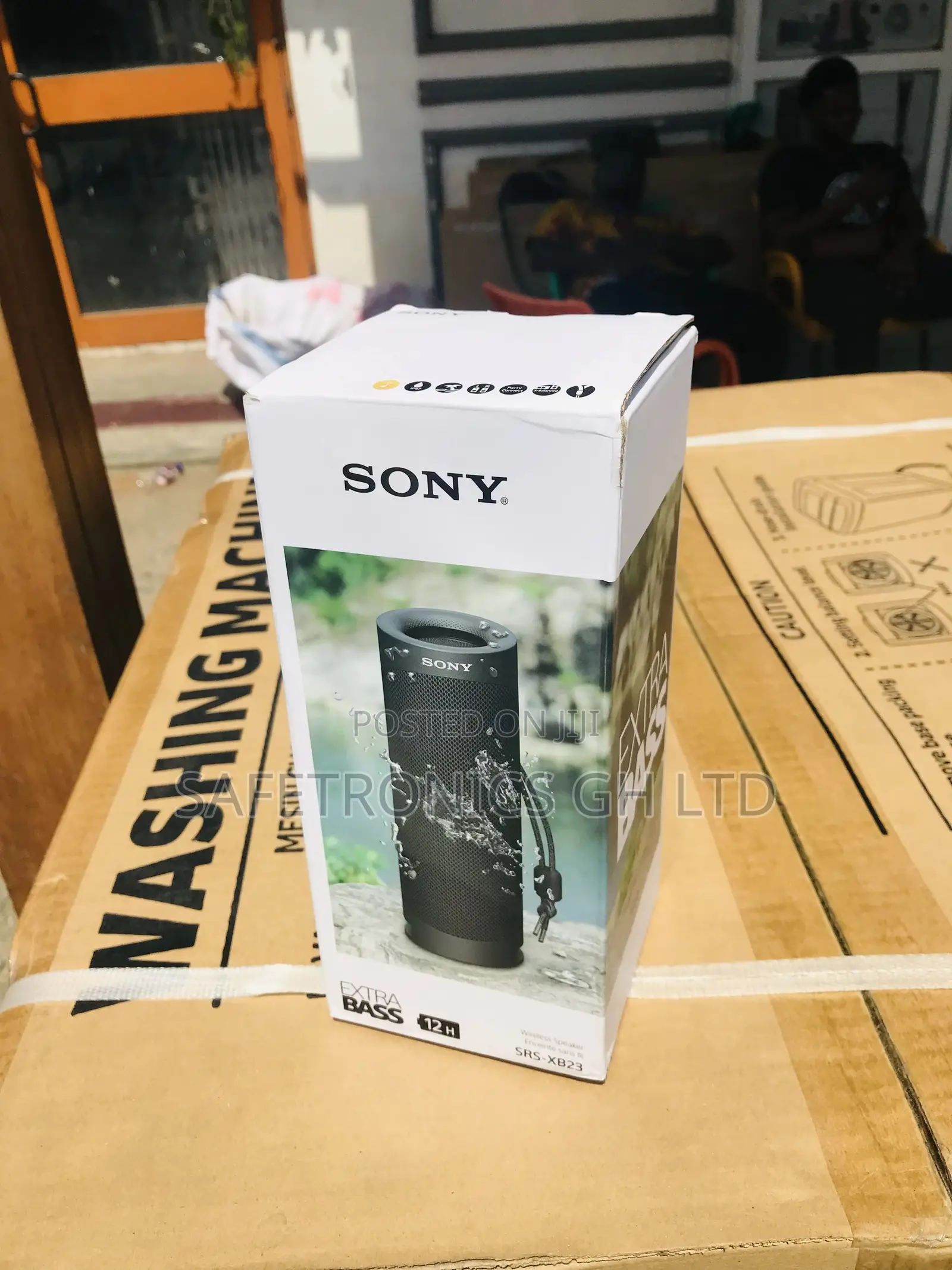 Black Electric Bluetooth Wireless Sony XB-23 Speaker