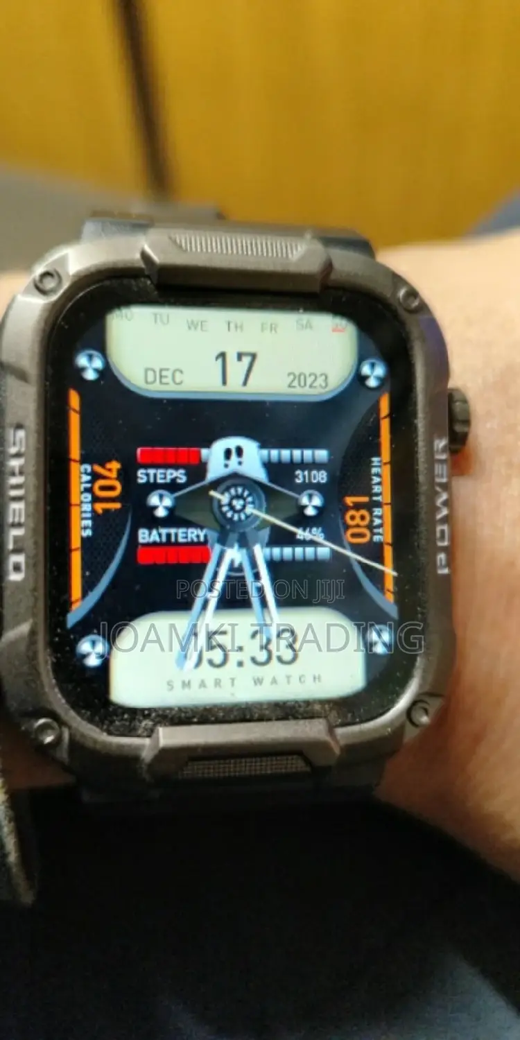 Rugged Smartwatch/Blutooth Call/Health Monitor/Ip68/Ios/Andr