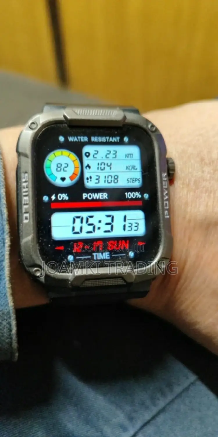 Rugged Smartwatch/Blutooth Call/Health Monitor/Ip68/Ios/Andr