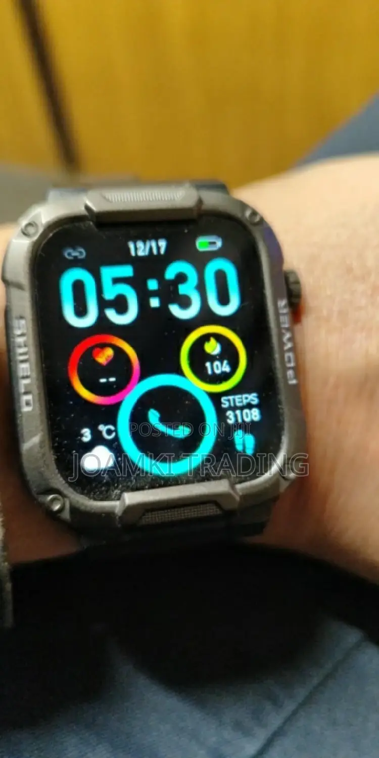 Rugged Smartwatch/Blutooth Call/Health Monitor/Ip68/Ios/Andr