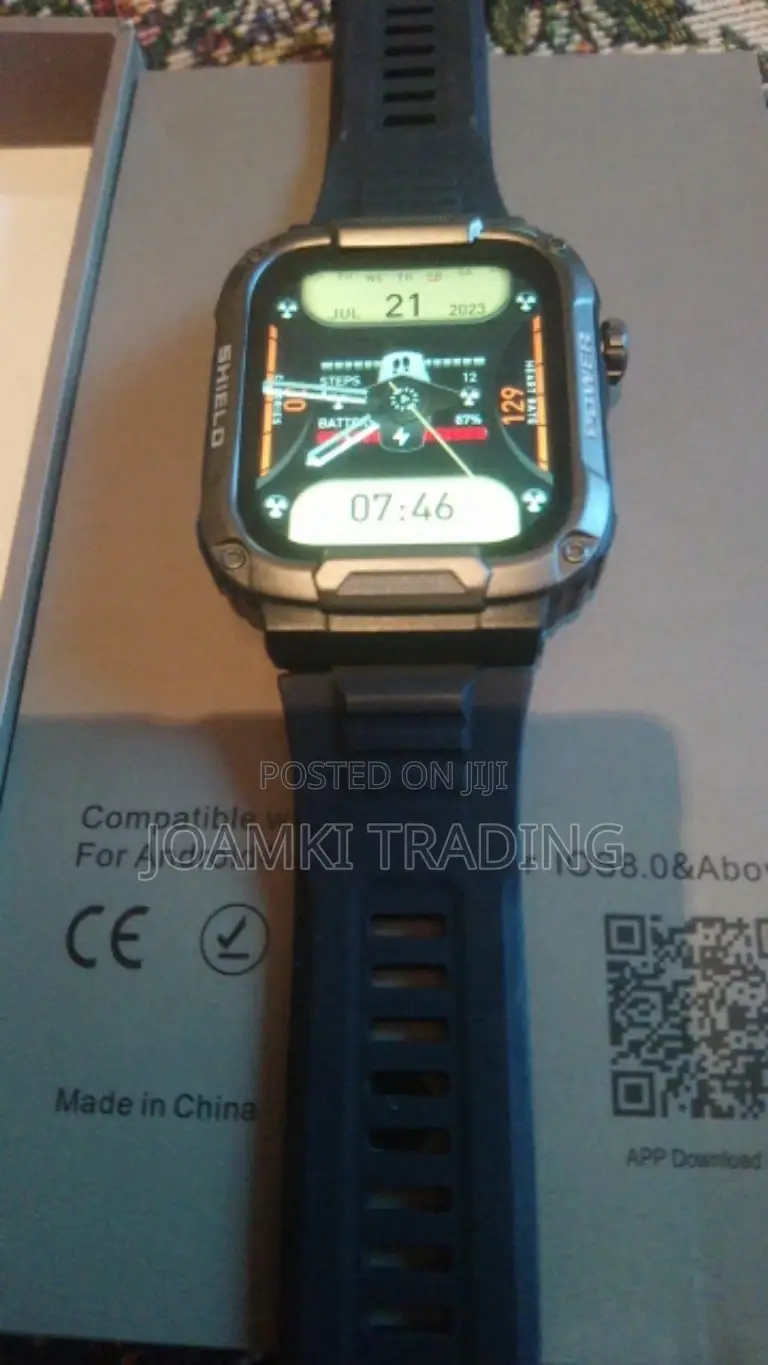Rugged Smartwatch/Blutooth Call/Health Monitor/Ip68/Ios/Andr