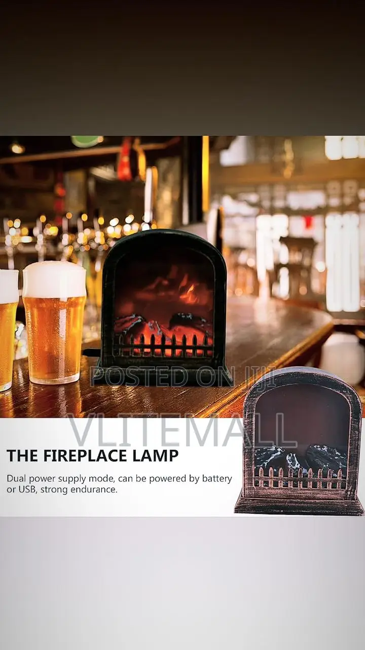 LED Fireplace Lantern