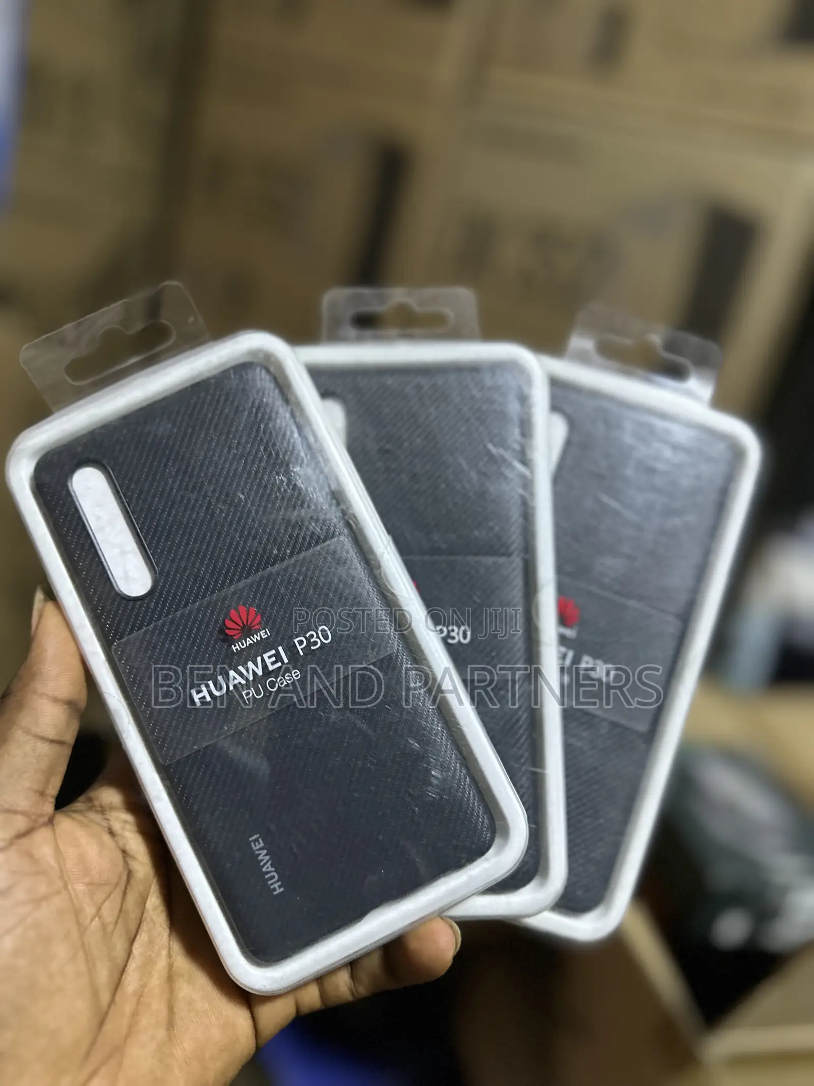 Original Huawei P-30 PU Back Cover