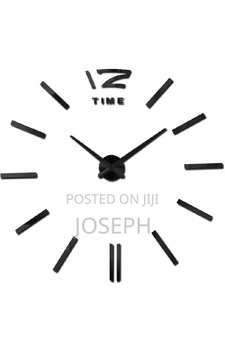 3d Wall Clock Big Type 3