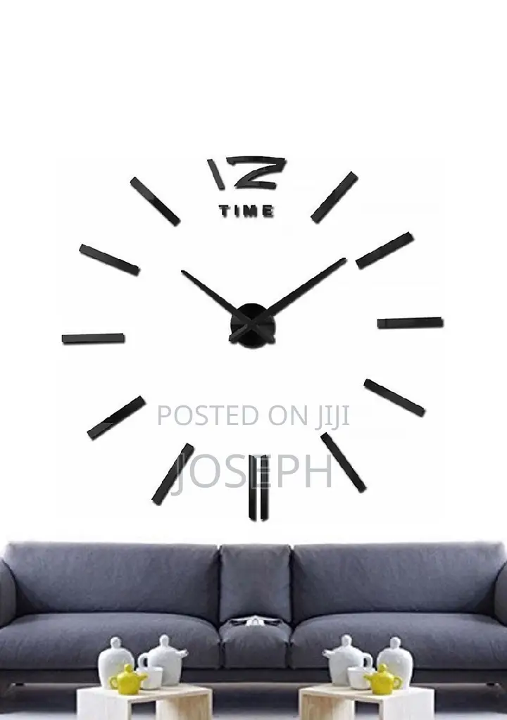 3d Wall Clock Big Type 3