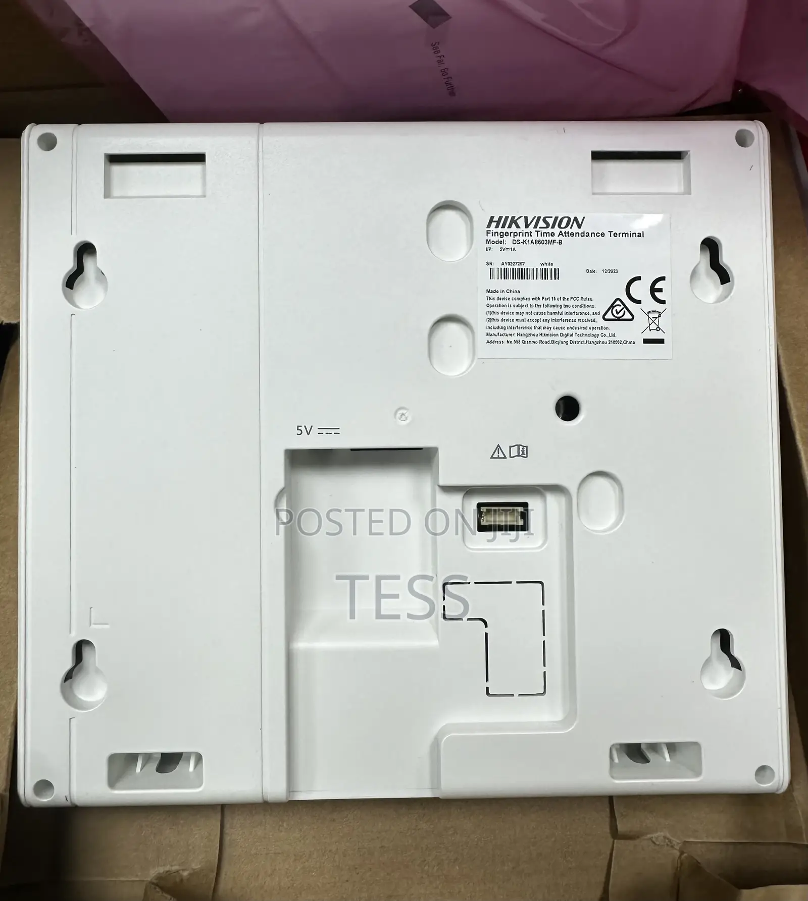 Hikvision Time Attendance 3in1+Backup Battery K1a8503