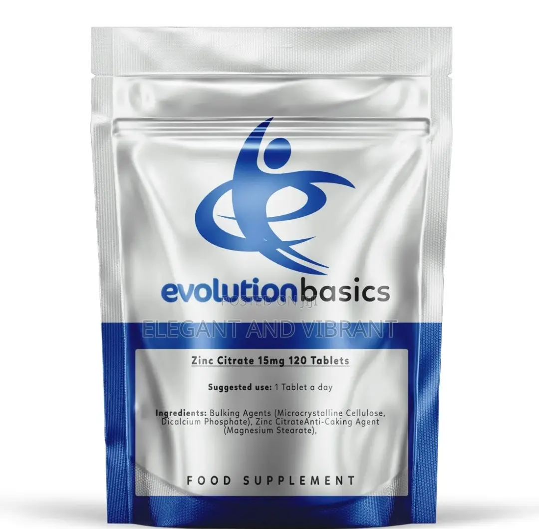 Zinc 15mg - 120 Tablet for General Health - Evolution Basics