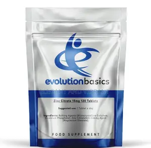 Zinc 15mg - 120 Tablet for General Health - Evolution Basics