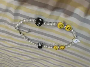 Smiley Pearl Dice Neckpiece