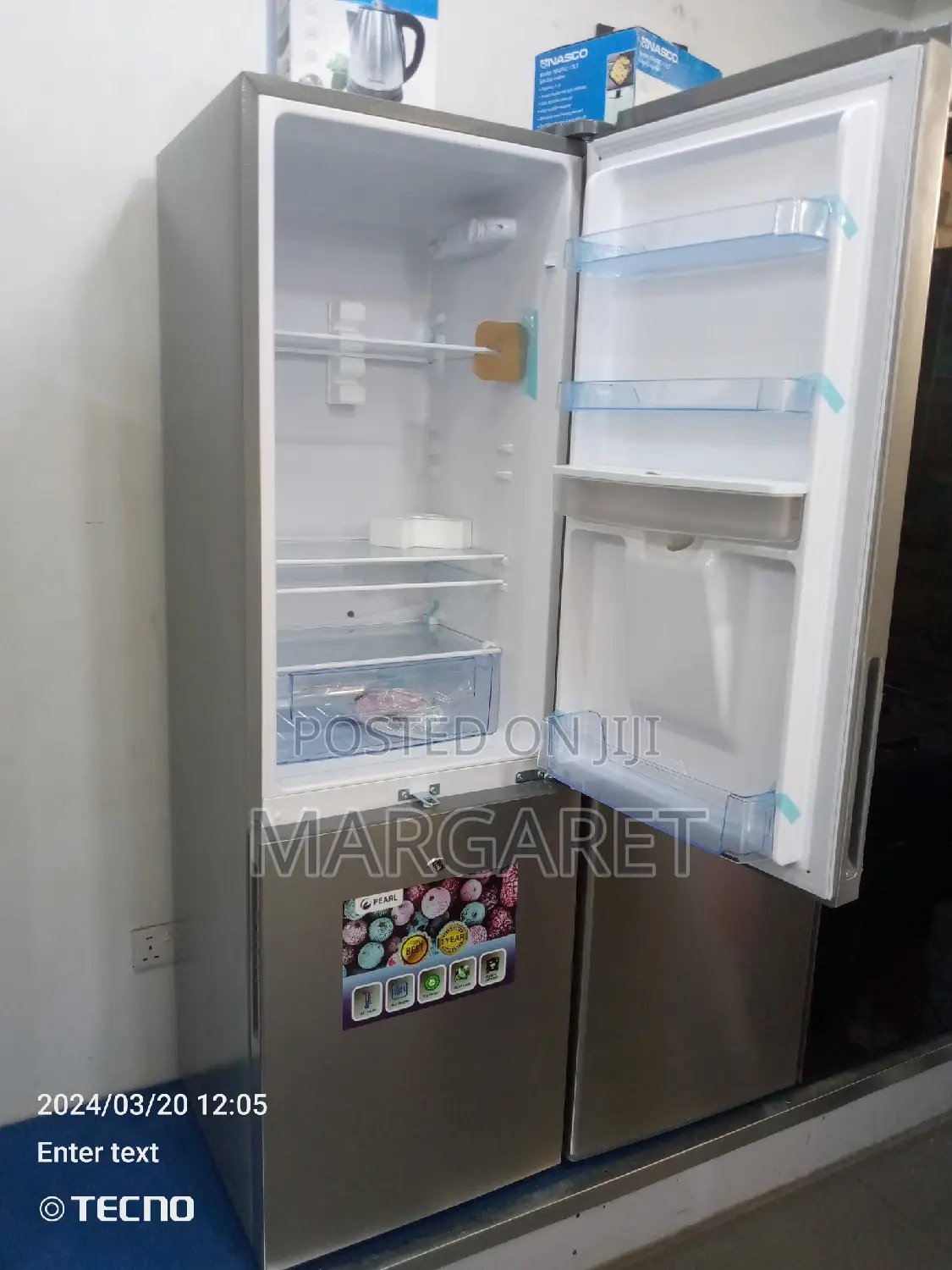 Pearl 251 Littres Double Door Fridge With Water Dispenser