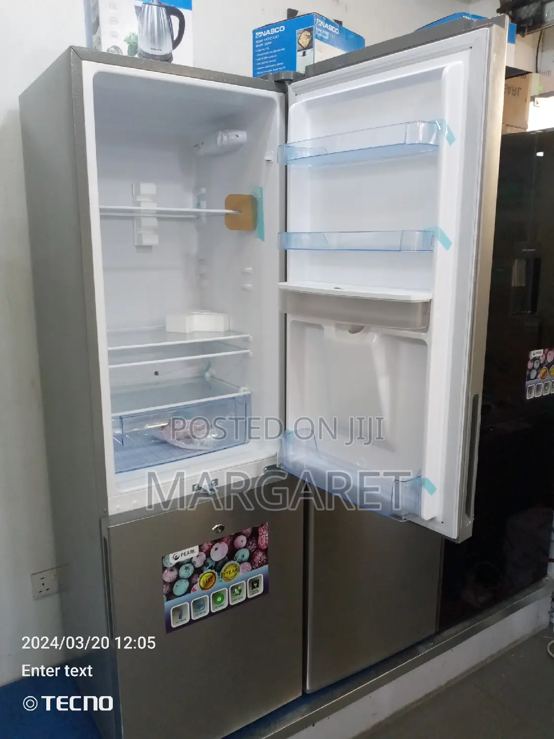 Pearl 251 Littres Double Door Fridge With Water Dispenser