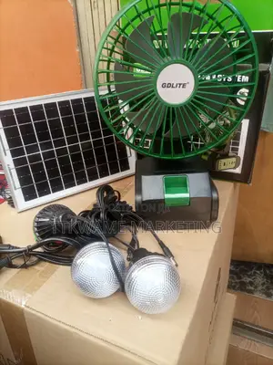 Fan With Solar Light System