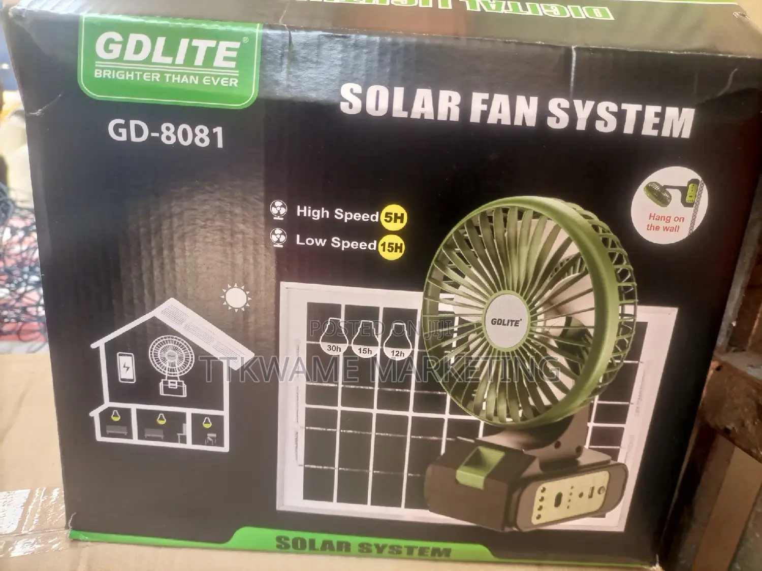 Fan With Solar Light System