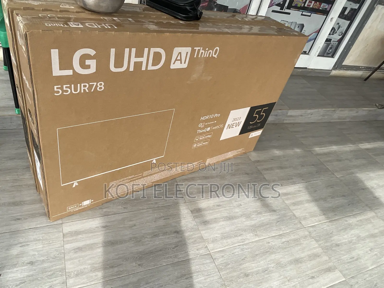 Dark Iron Grey LG 55 Inch TV Smart UHD HDR LED