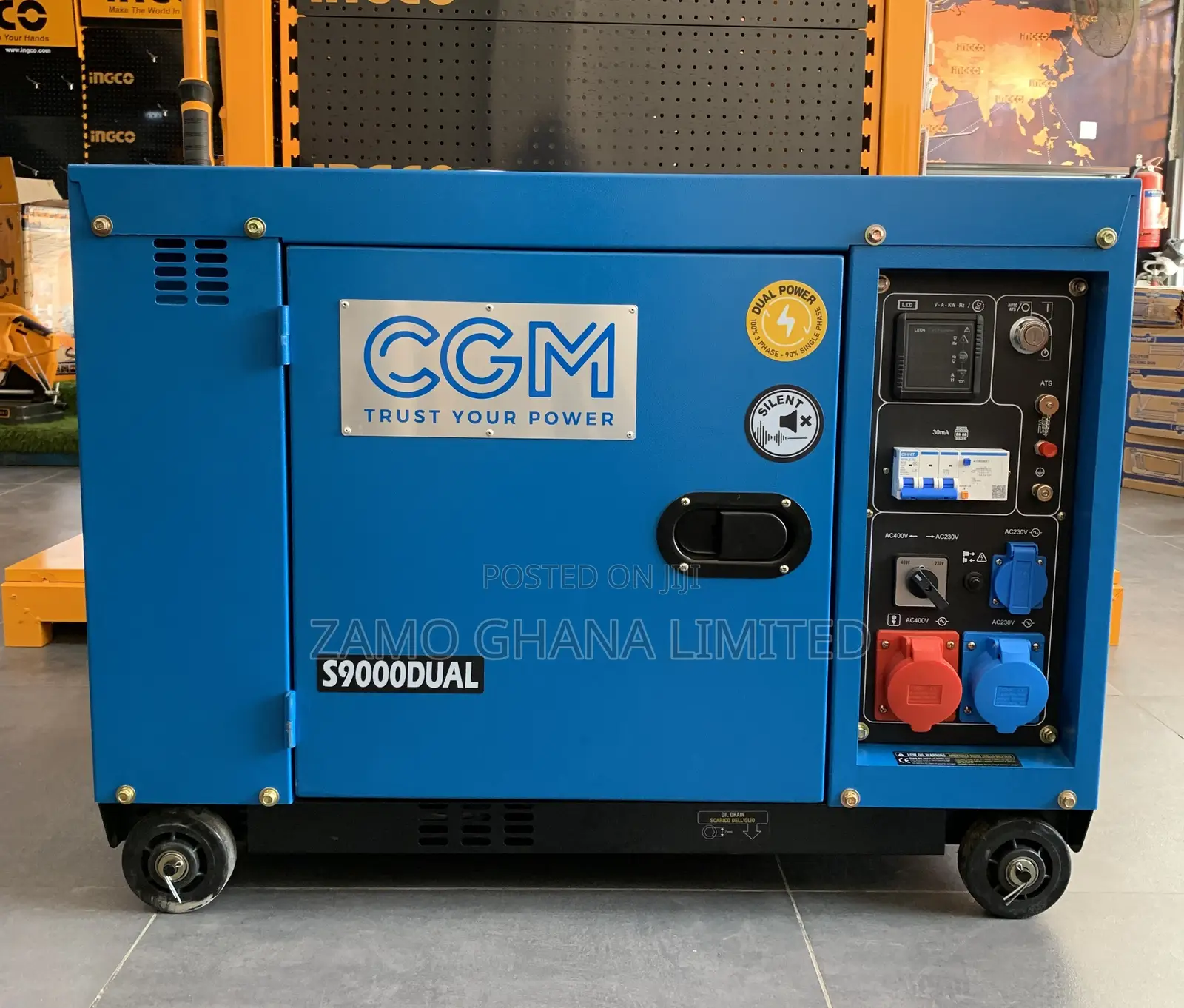 CGM Silent Diesel Generator(Single Phase) 9KVA - S9000DUAL