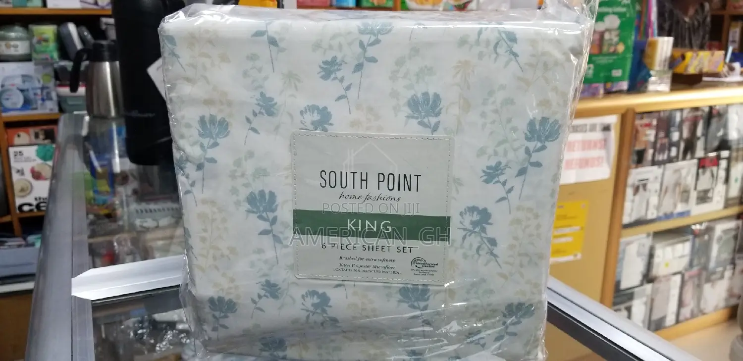 South Point 6 Pieces Bed Sheet Set(King)